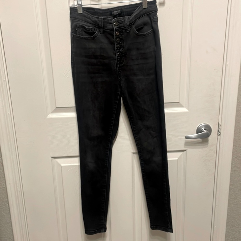 Judy Blue washed out black skinny jeans
